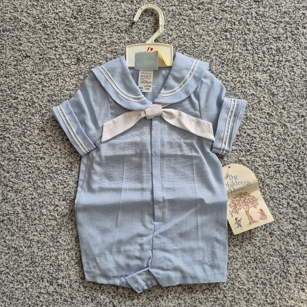 NWT Baby Blue One Piece Outfit